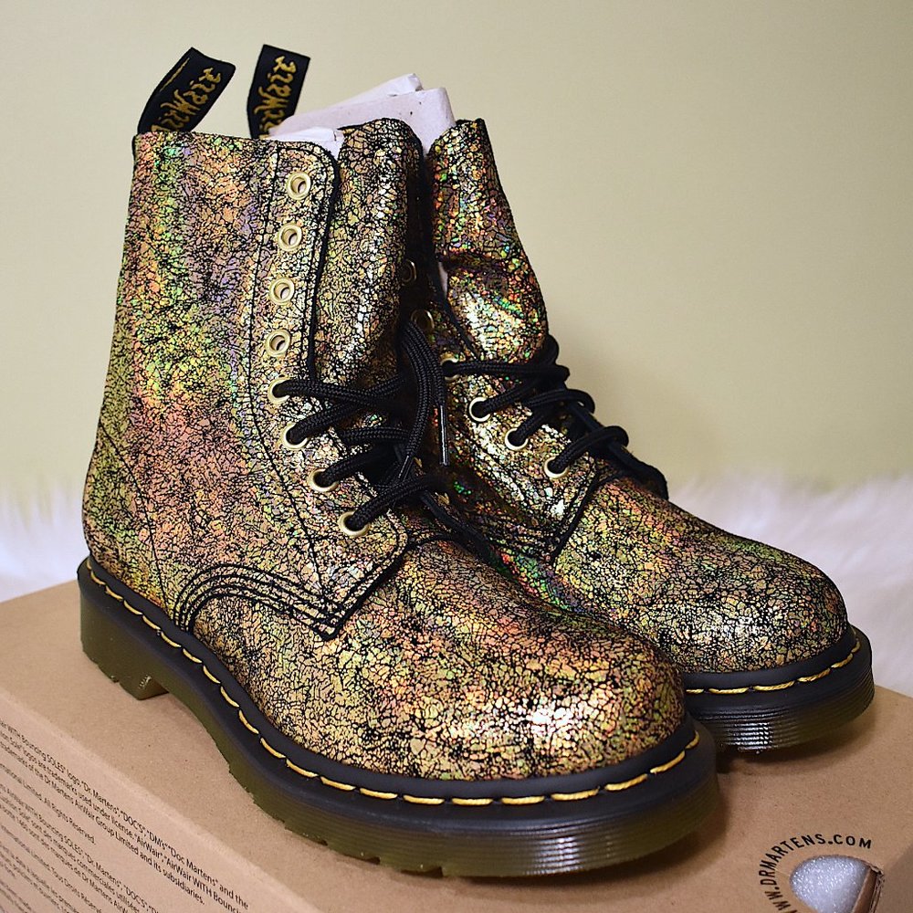 Dr. Martens | 1460 Pascal Metallic Leather Boots - Picture 2 of 16